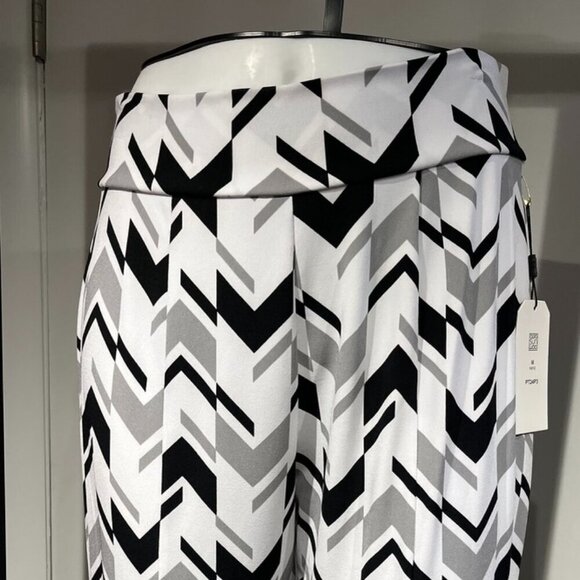 Clara son Woo polyester pants split hem NWT carrer dressy - Picture 1 of 16